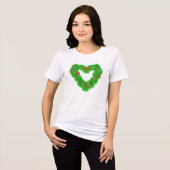 クリスマスハートリース トライブレンドTシャツ (正面全面)