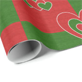 クリスマスハート包装紙 ラッピングペーパー (ロールコーナー)