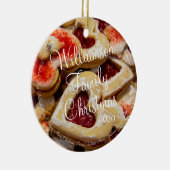 クリスマスハート型シュガークッキー セラミックオーナメント (右)