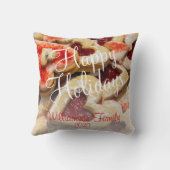 クリスマスハート形シュガークッキー家族名Th クッション (裏面)