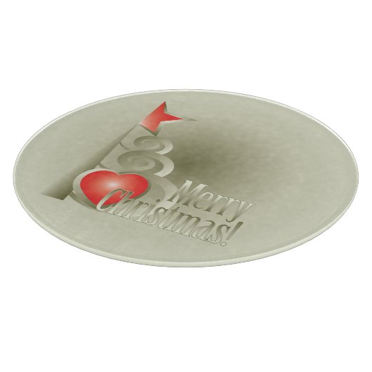 クリスマスハート カッティングボード (角)