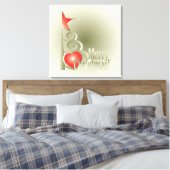 クリスマスハート キャンバスプリント (インサイチュ (寝室))