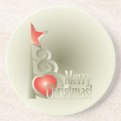 クリスマスハート コースター (正面)