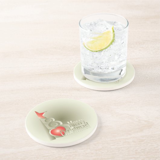 クリスマスハート コースター (側面)