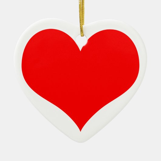 クリスマスハート セラミックオーナメント (正面)