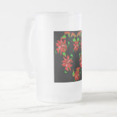 クリスマスハート フロストグラスビールジョッキ (正面左)