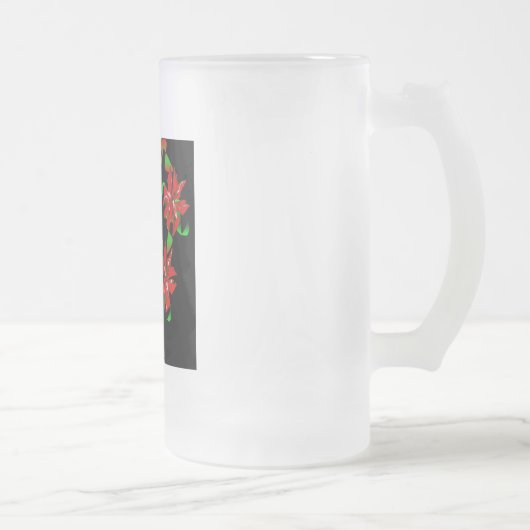 クリスマスハート フロストグラスビールジョッキ (右)