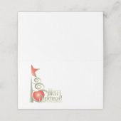 クリスマスハート プレイスカード (外部開封)