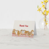 クリスマスハートCookie | Plaidありがとう カード (黄色い花)