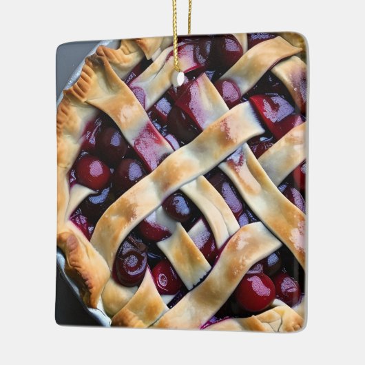 クリスマスハープパイクリスマス |食おもしろい物パン セラミックオーナメント (左)