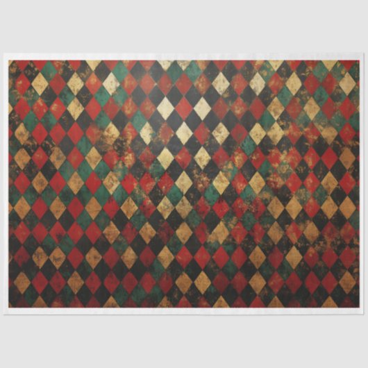 クリスマスハーリキンの背景 薄葉紙 (正面)