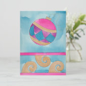 クリスマスハーレキンオーナメント – フラットクリスマスカード 案内状 (スタンド正面)