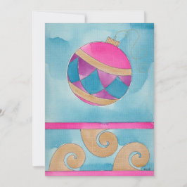 クリスマスハーレキンオーナメント – フラットクリスマスカード 案内状