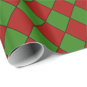 クリスマスハーレクイン模様 ラッピングペーパー (ロールコーナー)