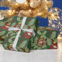 クリスマスバイウィリアム・モリスラッピング紙 ラッピングペーパー