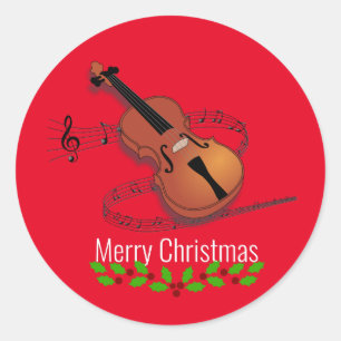 クリスマスバイオリン音楽 ラウンドシール