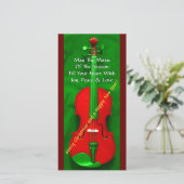 クリスマスバイオリン シーズンカード (スタンド正面)