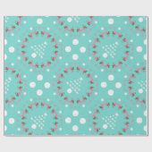 クリスマスバイザショアフラミンゴ ラッピングペーパー (フラット)