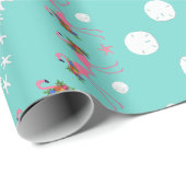 クリスマスバイザショアフラミンゴ ラッピングペーパー (ロールコーナー)