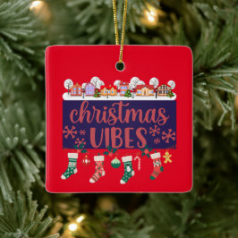 クリスマスバイブセラミックオーナメント セラミックオーナメント