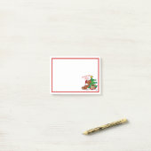 クリスマスバイブダシュント犬のポストイットノート ポストイット (デスク上)