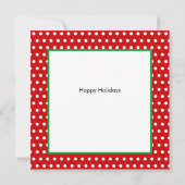 クリスマスバイブダシュント犬カード 招待状 (裏面)