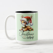 クリスマスバイブツートーンマグ ツートーンマグカップ (左)