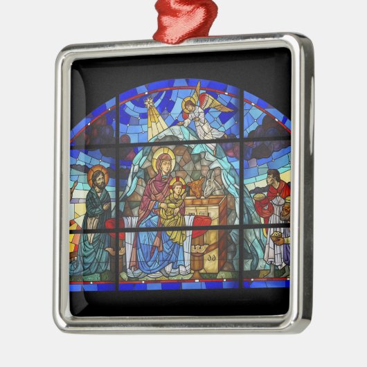 クリスマスバイブルの物語の休日オーナメント メタルオーナメント (左)