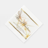 クリスマスバイブルモダンバーススターデザイン スタンダードランチョンナプキン (角)