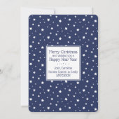 クリスマスバイブル引用文タイポグラフィホリデーカード シーズンカード (裏面)