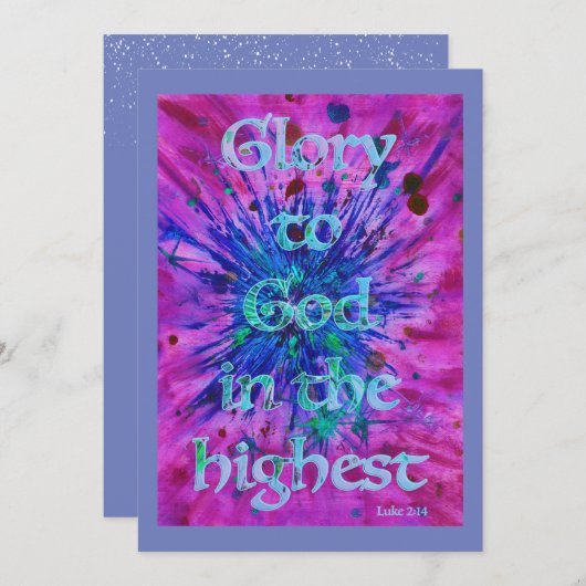 クリスマスバイブル引用文 シーズンカード (正面/裏面)