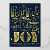 クリスマスバイブル引用文 | Photo Foil Holiday Card 箔招待状 (正面)