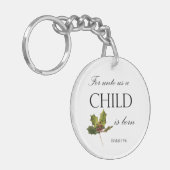 クリスマスバイブル聖句のKeychain キーホルダー (正面左)