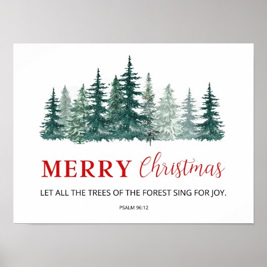 クリスマスバイブル聖句ウォールアート ポスター (正面)