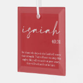 クリスマスバイブル聖句ガラスオーナメント ガラスオーナメント (正面左)