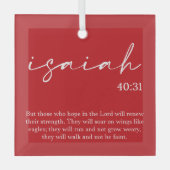 クリスマスバイブル聖句ガラスオーナメント ガラスオーナメント (正面)