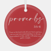 クリスマスバイブル聖句ガラスオーナメント ガラスオーナメント (正面)