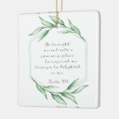 クリスマスバイブル聖句セラミックオーナメント セラミックオーナメント (左)