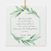 クリスマスバイブル聖句セラミックオーナメント セラミックオーナメント (裏面)