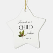 クリスマスバイブル聖句セラミックオーナメント セラミックオーナメント (左)