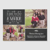 クリスマスバイブル聖句タイポグラフィホリデーフォト (正面)