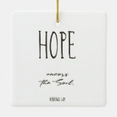 クリスマスバイブル聖句ホープセラミックオーナメント セラミックオーナメント (裏面)