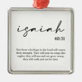 クリスマスバイブル聖句メタルオーナメント メタルオーナメント (正面)