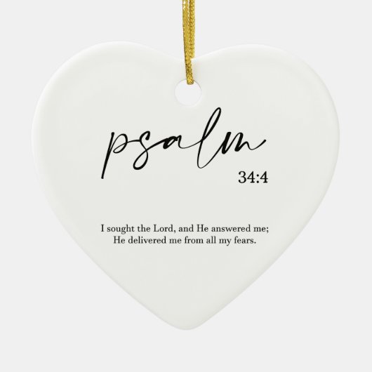 クリスマスバイブル聖句詩篇セラミックオーナメント セラミックオーナメント (正面)