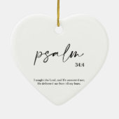 クリスマスバイブル聖句詩篇セラミックオーナメント セラミックオーナメント (裏面)