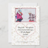 クリスマスバイブル·バース·メシア·ファミリー写真 シーズンカード (正面)