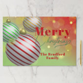 クリスマスバウズトゥリンリンライト紙ランチョンマット ペーパーパッド (インサイチュ)