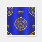 クリスマスバウブオンブルー スタンダードカクテルナプキン (正面)