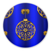 クリスマスバウブオンブルー セラミックノブ (正面)