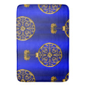 クリスマスバウブオンブルー バスマット (正面縦)